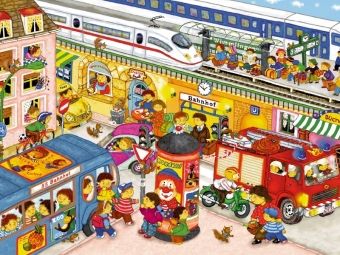Produktbild: CALVENDO Puzzle Am Bahnhof | 1000 Teile Lege-Gr&ouml;&szlig;e 64x48cm Foto-Puzzle f&uuml;r gl&uuml;ckliche Stunden