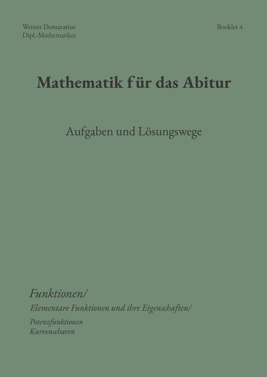 Produktbild: Mathematik f&uuml;r das Abitur