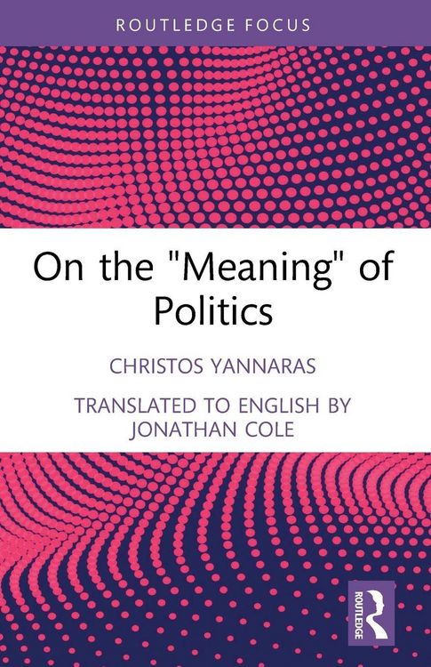Produktbild: On the 'Meaning' of Politics