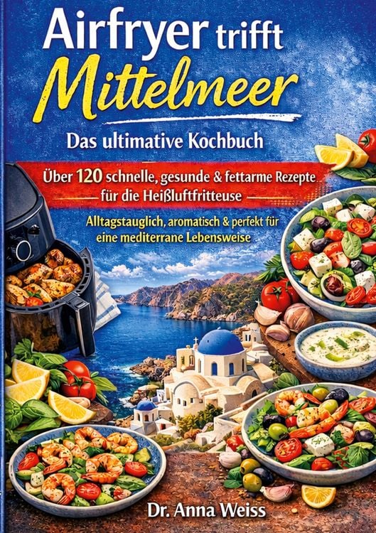 Produktbild: Airfryer trifft Mittelmeer - Das ultimative Kochbuch