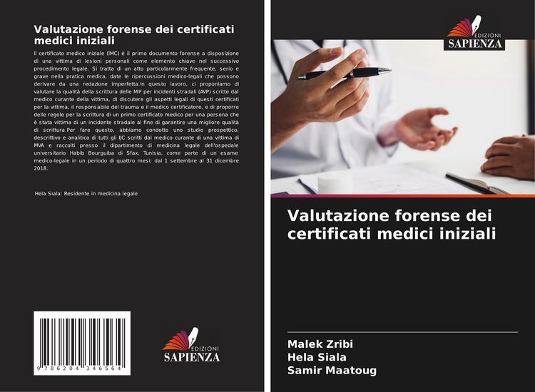 Produktbild: Valutazione forense dei certificati medici iniziali