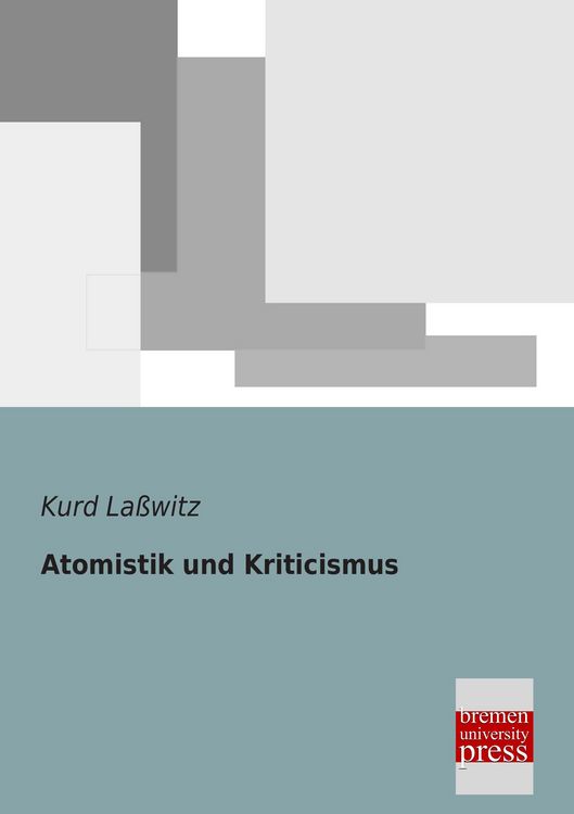 Produktbild: Atomistik und Kriticismus