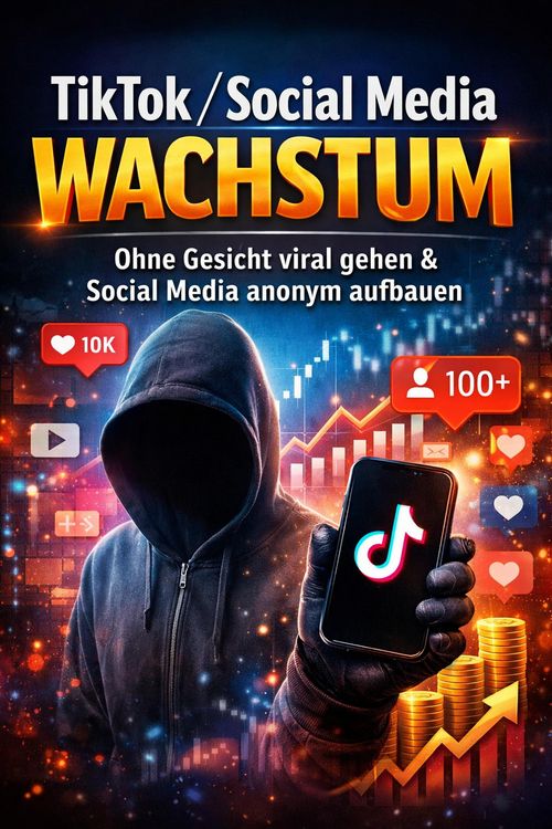 Produktbild: TikTok / Social Media Wachstum: Ohne Gesicht viral gehen - Social Media anonym aufbauen