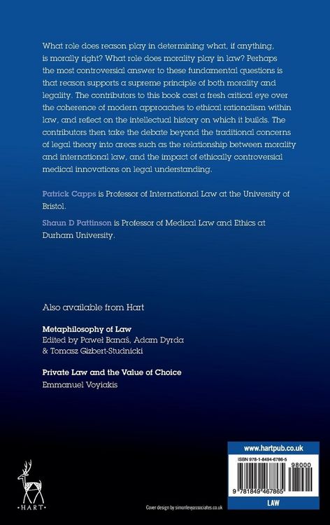 Produktbild: Ethical Rationalism and the Law