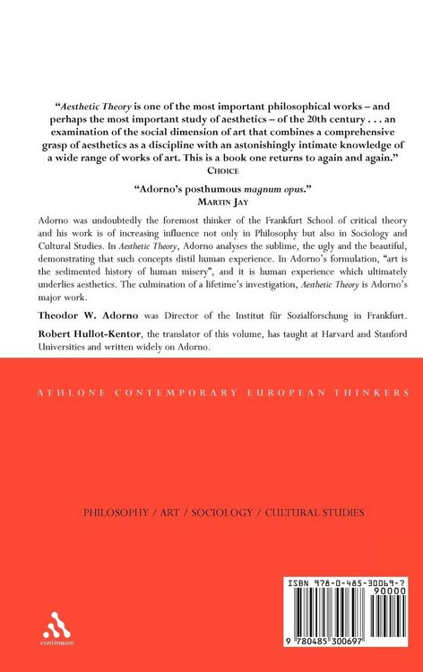 Produktbild: Aesthetic Theory