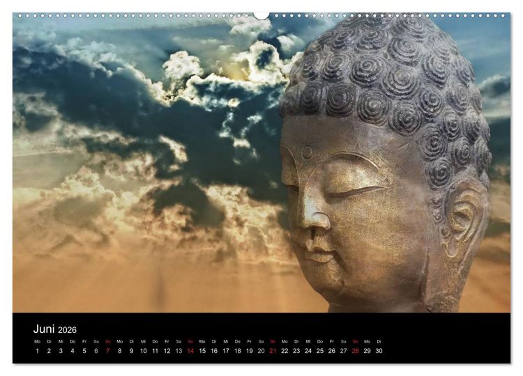 Produktbild: All U Buddhas (Wandkalender 2026 DIN A2 quer), CALVENDO Monatskalender