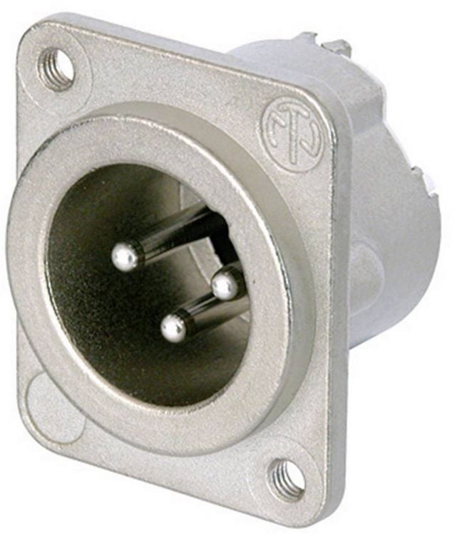 Produktbild: Neutrik NC3MD-LX-M3 XLR-Steckverbinder Flanschstecker, Kontakte gerade Polzahl: 3 Silber 1St.