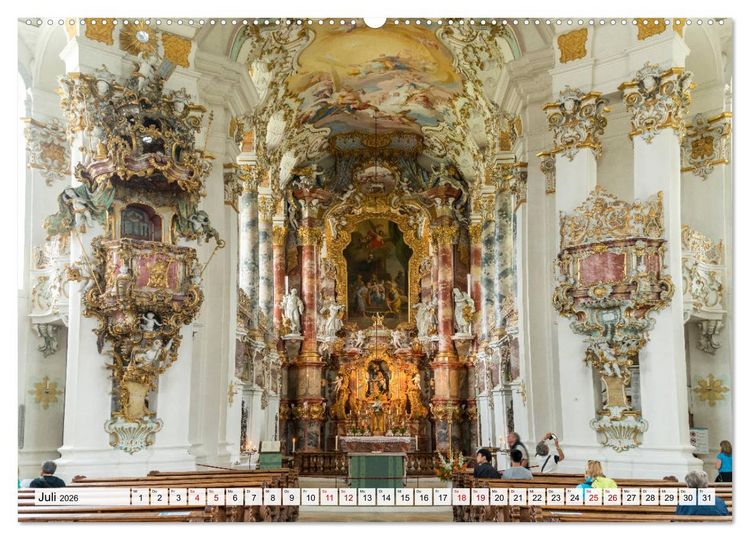 Produktbild: Bayerns Kirchen (Wandkalender 2026 DIN A2 quer), CALVENDO Monatskalender