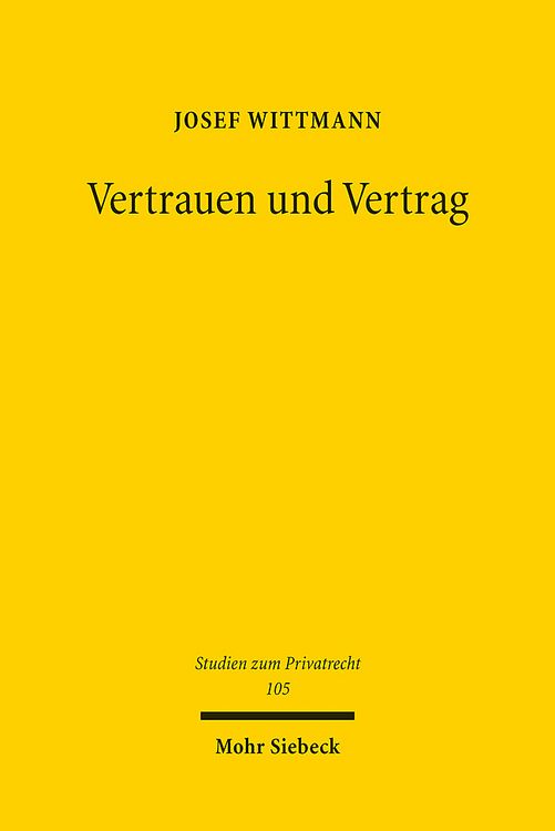 Produktbild: Vertrauen und Vertrag