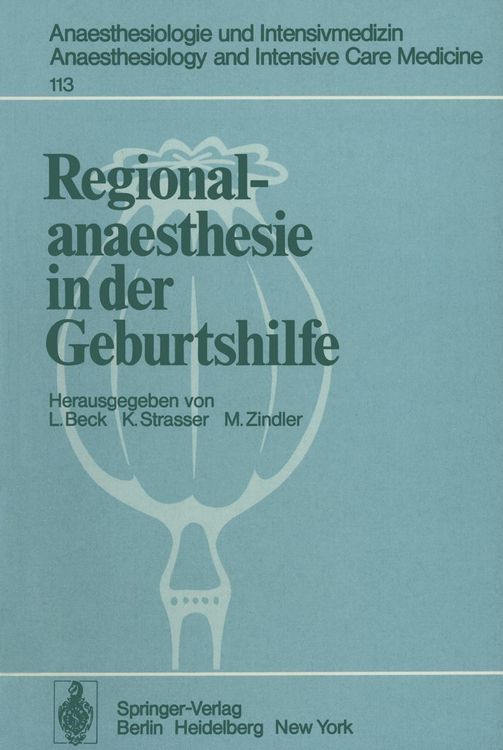 Produktbild: Regionalanaesthesie in der Geburtshilfe