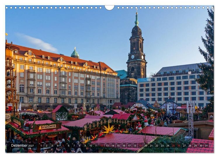 Produktbild: Dresden, ein Jahr an der Elbe (Wandkalender 2027 DIN A3 quer), CALVENDO Monatskalender