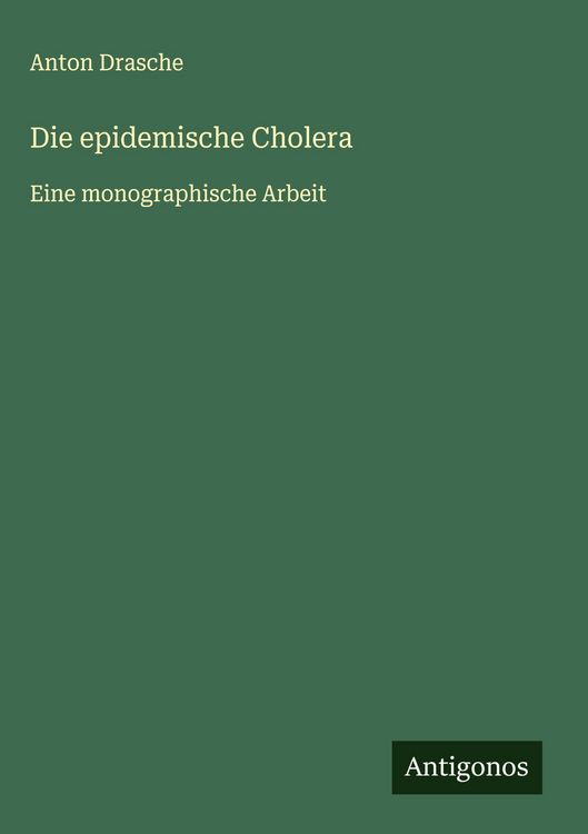 Produktbild: Die epidemische Cholera