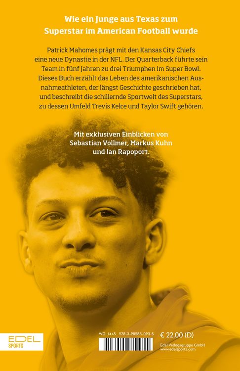 Produktbild: Patrick Mahomes &ndash; Die unglaubliche Geschichte des NFL-Superstars