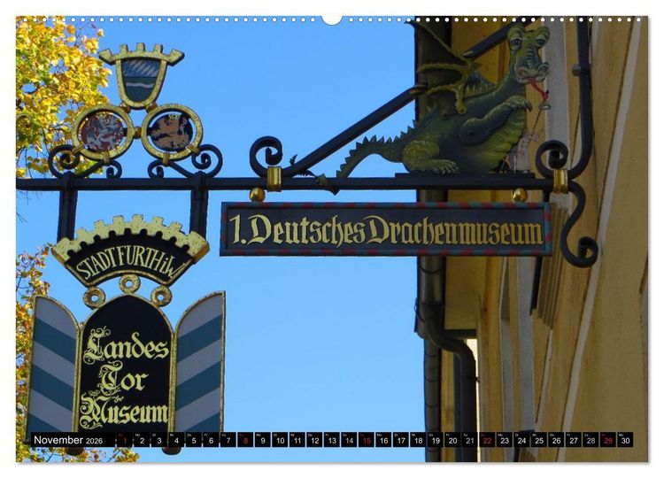 Produktbild: Drachenstadt Furth im Wald (Wandkalender 2026 DIN A2 quer), CALVENDO Monatskalender