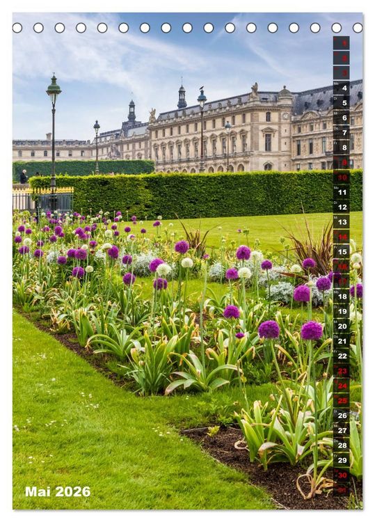 Produktbild: PARIS Stadtspaziergang (Tischkalender 2026 DIN A5 hoch), CALVENDO Monatskalender