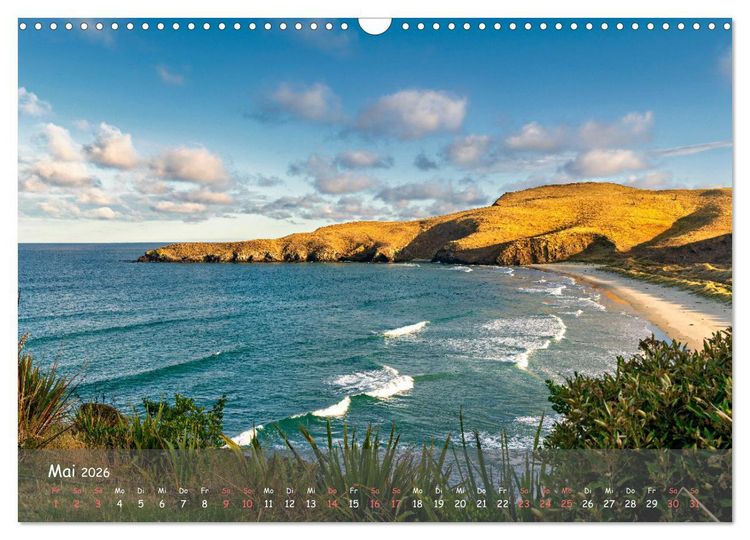 Produktbild: Neuseeland - Wo sich Himmel und Erde begegnen (Wandkalender 2026 DIN A3 quer), CALVENDO Monatskalender