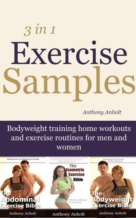Produktbild: Exercise Samples: Bodyweight Training Home Workouts And Exercise Routines For Men And Women
