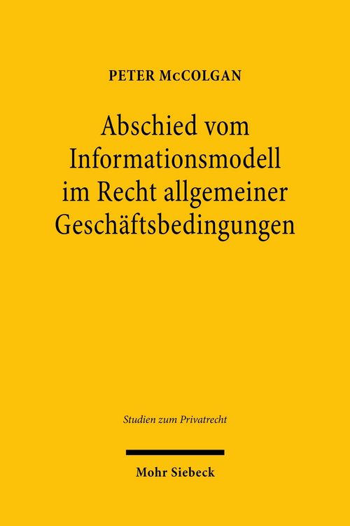 Produktbild: Abschied vom Informationsmodell im Recht allgemeiner Gesch&auml;ftsbedingungen