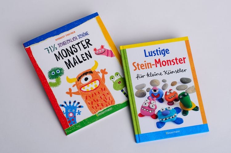 Produktbild: Lustige Stein-Monster f&uuml;r kleine K&uuml;nstler. Basteln mit Steinen aus der Natur. Ab 5 Jahren