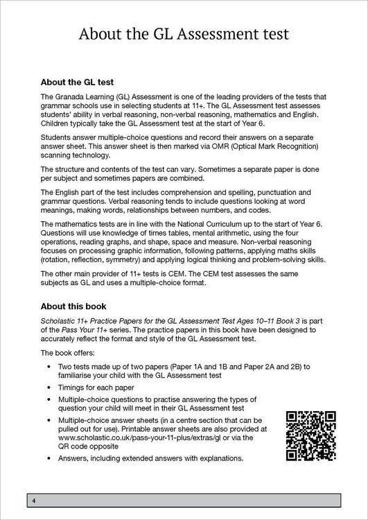 Produktbild: 11+ Practice Papers for the GL Assessment Ages 10-11 - Book 3