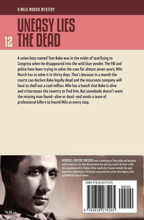 Produktbild: Milo March #12: Uneasy Lies the Dead