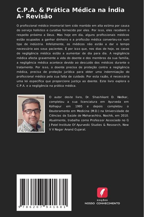 Produktbild: C.P.A. & Pr&aacute;tica M&eacute;dica na &Iacute;ndia A- Revis&atilde;o