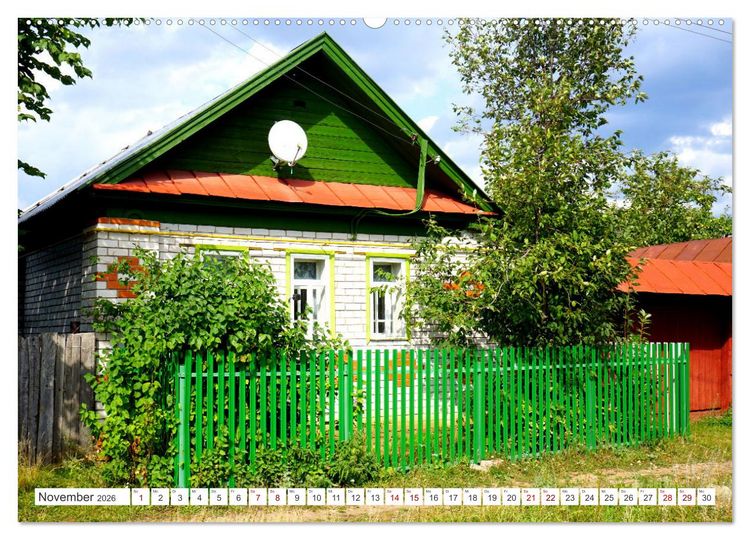 Produktbild: Dorfidylle - Landleben in Russland (hochwertiger Premium Wandkalender 2026 DIN A2 quer), Kunstdruck in Hochglanz