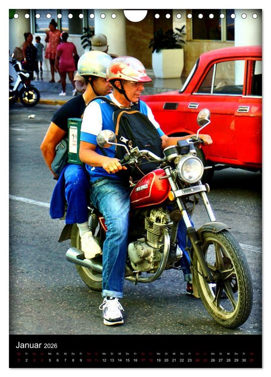 Produktbild: SUZUKI BIKER IN HAVANNA (Wandkalender 2026 DIN A4 hoch), CALVENDO Monatskalender