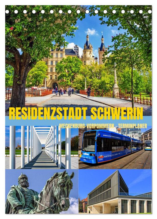 Produktbild: Residenzstadt Schwerin - Mecklenburg-Vorpommern - Terminplaner (Tischkalender 2026 DIN A5 hoch), CALVENDO Monatskalender