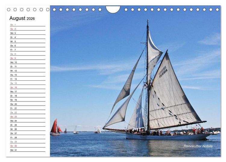 Produktbild: Traditionsschiffe auf der Ostsee (Wandkalender 2026 DIN A4 quer), CALVENDO Monatskalender