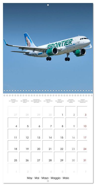 Produktbild: North American Airliners (Wall Calendar 2026 12 &times; 12 Inch) CALVENDO 12 Month Wall Calendar
