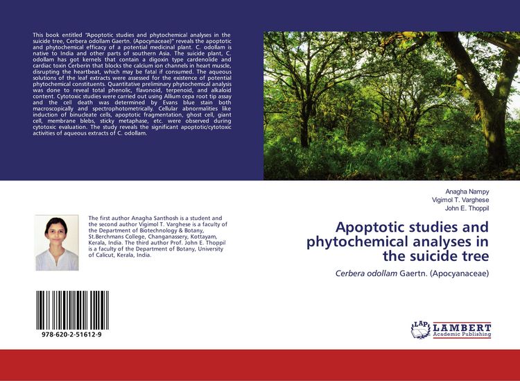 Produktbild: Apoptotic studies and phytochemical analyses in the suicide tree