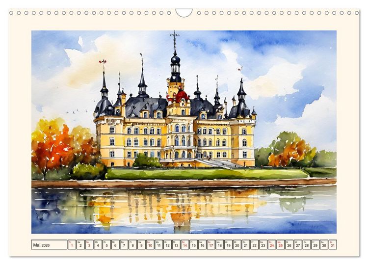 Produktbild: M&auml;rchenschl&ouml;sser und Burgen (Wandkalender 2026 DIN A3 quer), CALVENDO Monatskalender