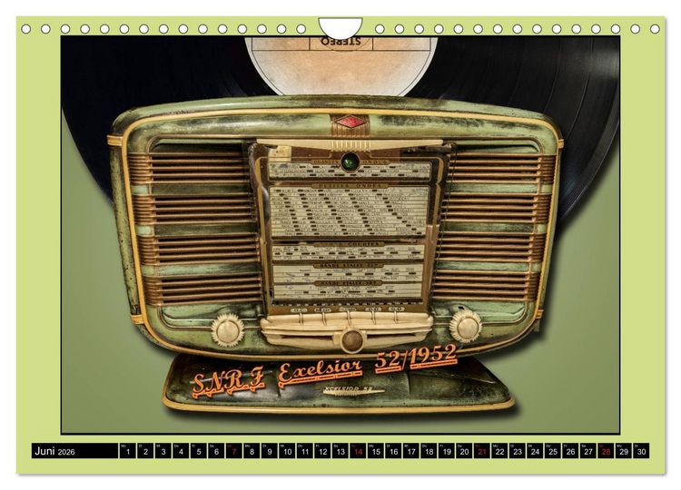 Produktbild: RADIO LEGENDEN (Wandkalender 2026 DIN A4 quer), CALVENDO Monatskalender
