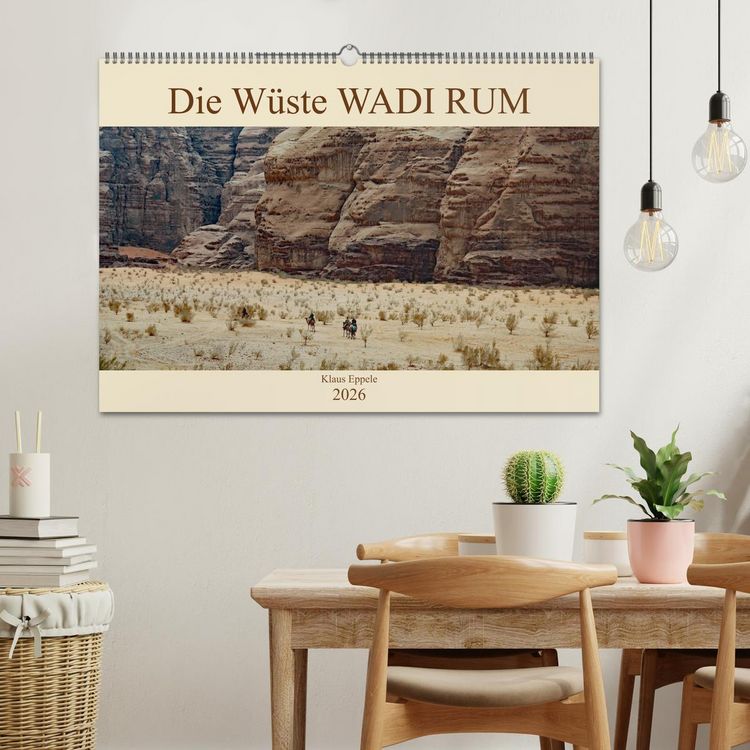 Produktbild: Die W&uuml;ste Wadi Rum (Wandkalender 2026 DIN A2 quer), CALVENDO Monatskalender