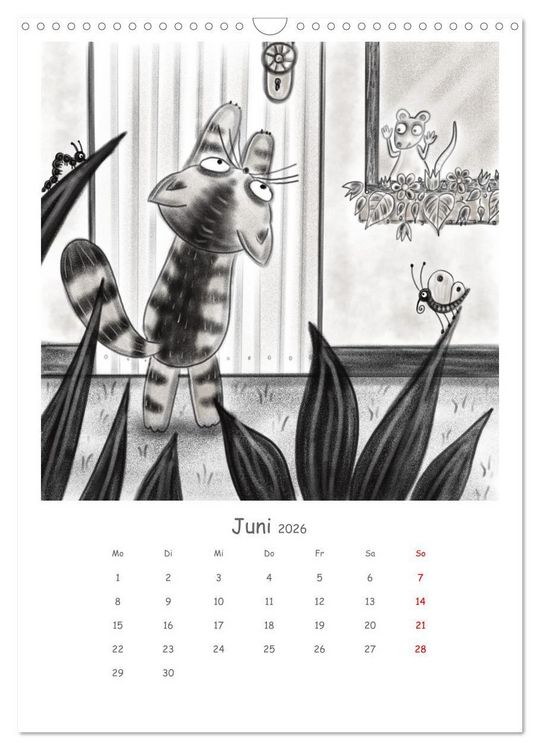 Produktbild: LEOPOLD DER DRITTE - Ein unglaublich liebenswerter Kater (Wandkalender 2026 DIN A3 hoch), CALVENDO Monatskalender
