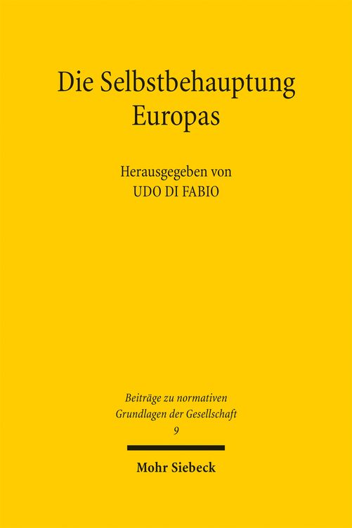 Produktbild: Die Selbstbehauptung Europas