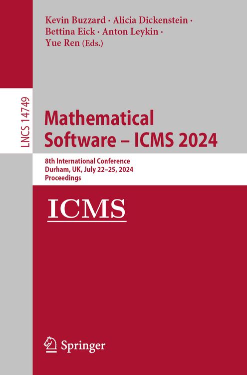 Produktbild: Mathematical Software &ndash; ICMS 2024