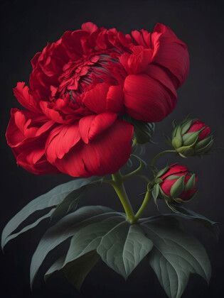 Produktbild: CALVENDO Puzzle Rote Phantasieblume | 1000 Teile Lege-Gr&ouml;&szlig;e 64x48cm Foto-Puzzle f&uuml;r gl&uuml;ckliche Stunden