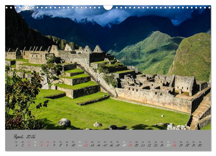 Produktbild: Peru 2026 (Wandkalender 2026 DIN A3 quer), CALVENDO Monatskalender