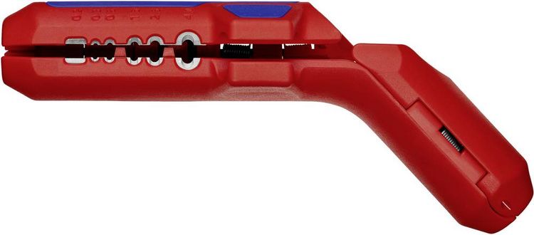 Produktbild: Knipex 16 95 01 SB ErgoStrip Kabelentmanteler Geeignet f&uuml;r Rundkabel, Feuchtraumkabel, Datenkabel, Koaxialkabel 4.8 bis 13 mm 0.2 bis 4 mm&sup2;