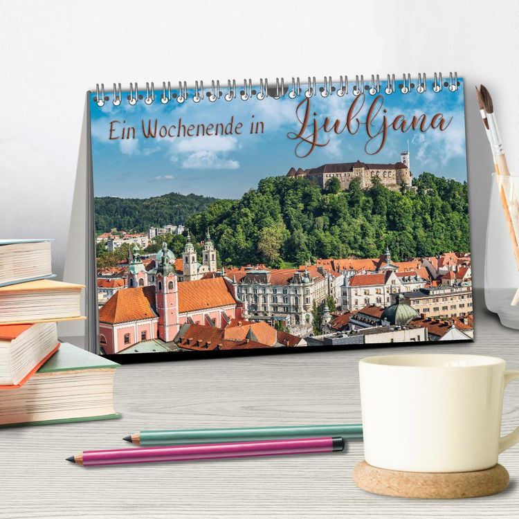 Produktbild: Ein Wochenende in Ljubljana (Tischkalender 2026 DIN A5 quer), CALVENDO Monatskalender