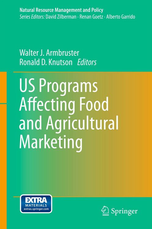 Produktbild: US Programs Affecting Food and Agricultural Marketing
