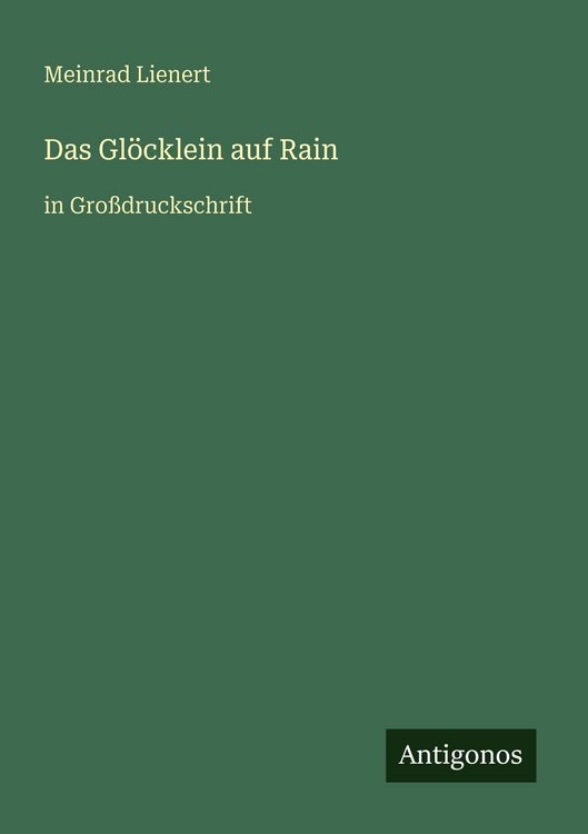 Produktbild: Das Gl&ouml;cklein auf Rain