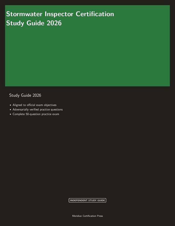 Produktbild: Stormwater Inspector Certification Study Guide 2026