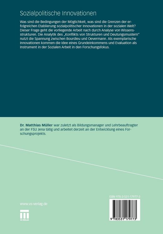 Produktbild: Sozialpolitische Innovationen