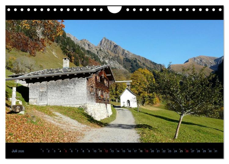 Produktbild: Region Oberstdorf - Kleinwalsertal und Nebelhorn (Wandkalender 2026 DIN A4 quer), CALVENDO Monatskalender