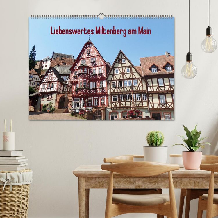 Produktbild: Liebenswertes Miltenberg am Main (Wandkalender 2026 DIN A2 quer), CALVENDO Monatskalender