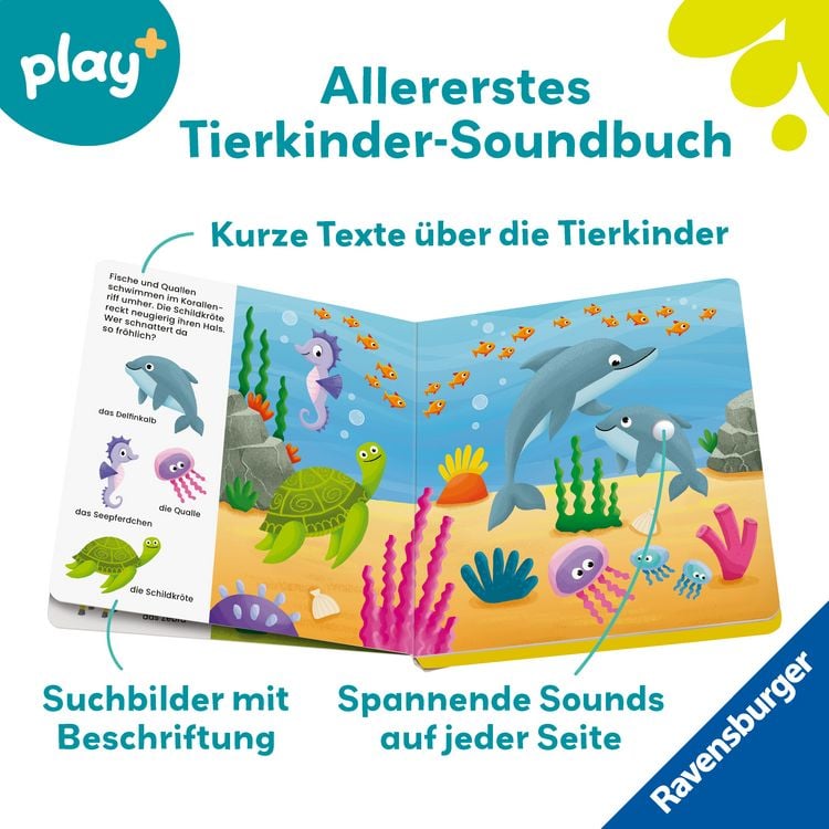 Produktbild: Play+ Mein allererstes Soundbuch Tierkinder - ab 12 Monate