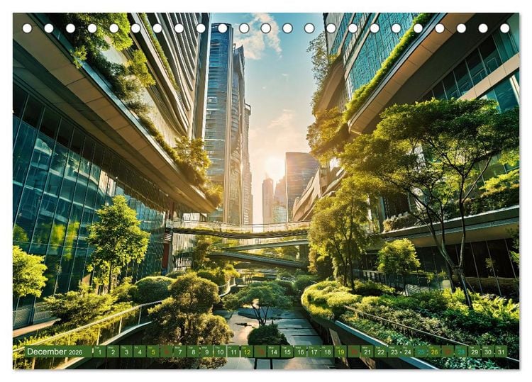 Produktbild: Nature Feeling - Urban Jungle (Desk Calendar 2026 DIN A5 landscape), CALVENDO 12 Month DeskCalendar